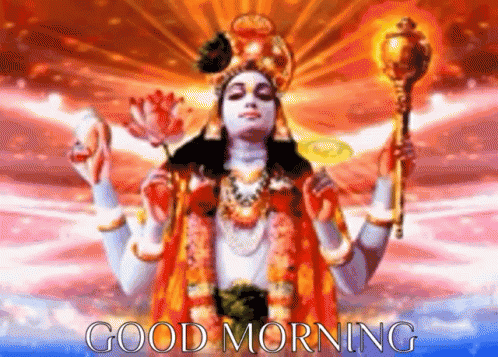 Lord Krishna Good Morning GIF