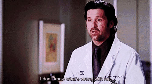 a man in a lab coat says i don t know what 's wrong with me