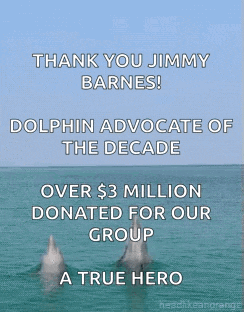 a poster that says thank you jimmy barnes