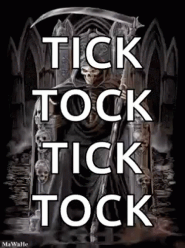 Grim Reaper Tick Tock GIF - Grim Reaper Tick Tock Scary GIFs