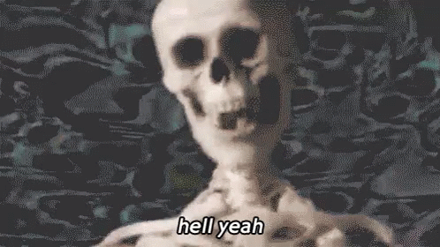 Hellyea Ass GIF - Hellyea Ass Skull GIFs