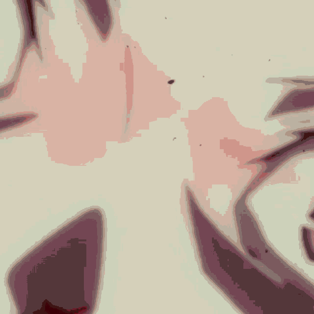 a close up of a person 's face with a red eye
