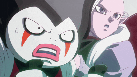 a cartoon character with a shocked look on his face