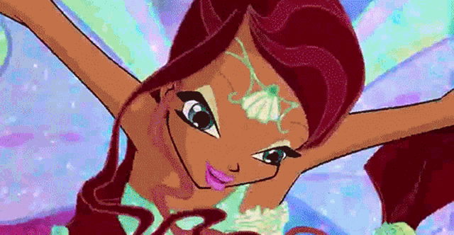 Aisha Transformation Butterfly Wings GIF