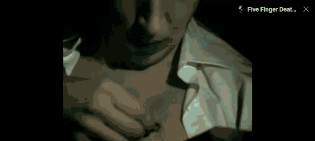 a screenshot of a video titled five finger death