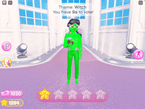 a screenshot of a video game with the theme witch