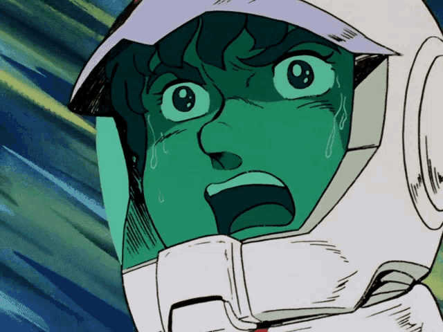 a close up of a person 's face with a helmet on