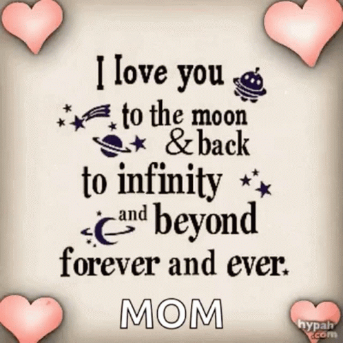 I Love You To The Moon And Back GIF - I Love You To The Moon And Back Hearts GIFs