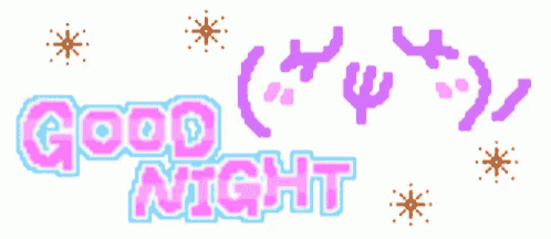 a sign that says good night with a smiley face on it