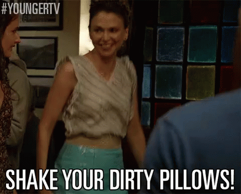 Work GIF - Sutton Foster Shake Your Dirty Pillow Dirty Pillows GIFs