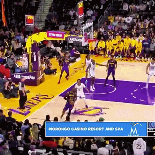 a basketball game is being played at the morongo casino resort and spa .