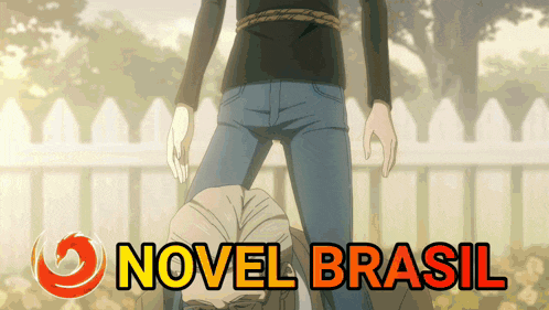a poster for novel brasil shows a man tied to a chair
