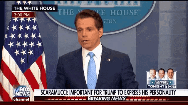 a man in a suit and tie is on fox news
