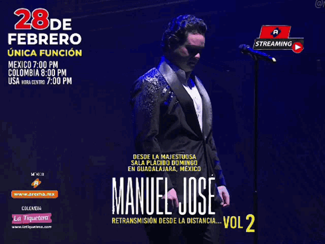 manuel jose performs on february 28th at 7:00 pm