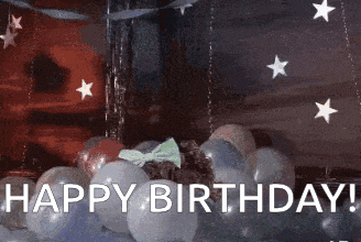 a bunch of balloons with the words `` happy birthday '' on them