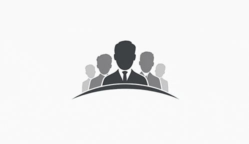 a group of people standing around a man in a tie