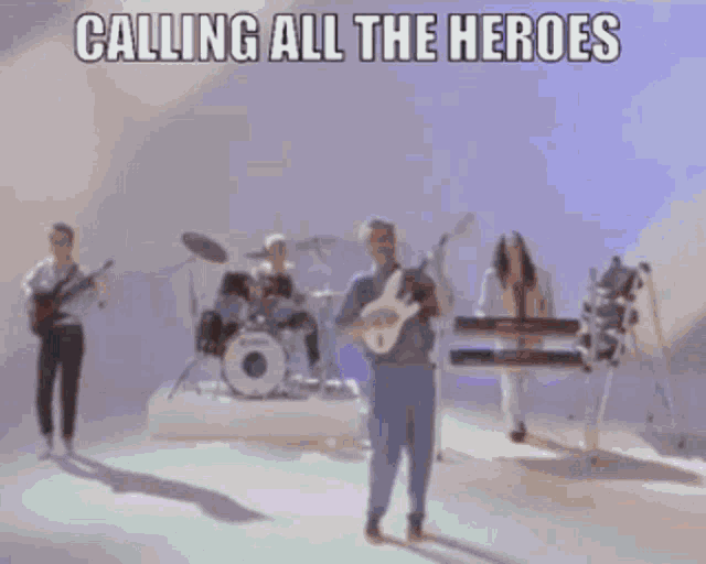 Calling All The Heroes It Bites GIF - Calling All The Heroes It Bites Shooting Up The Town Boys GIFs