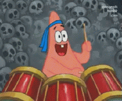 Drums GIF - Sponge Bob Sponge Bob Square Pants Patrick GIFs