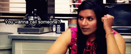The Office Mindy GIF - The Office Mindy You Wanna Call Someone GIFs