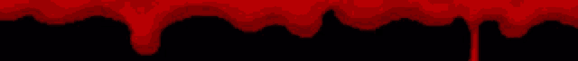 blood is dripping on a black background in a cartoon style