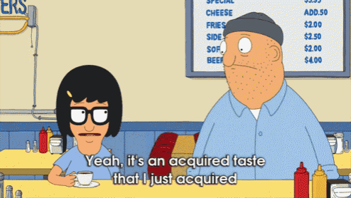 bob burgers characters bob and tina are talking in a diner