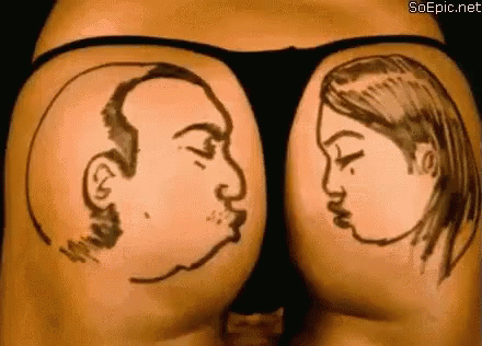 Tattoo Kiss GIF - Tattoo Kiss Butt GIFs