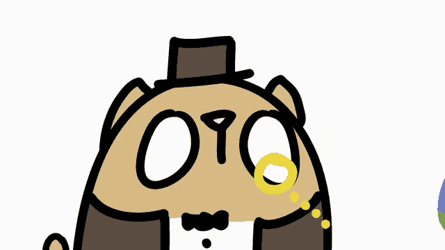 a cartoon drawing of a man in a top hat holding a bottle of le champagn