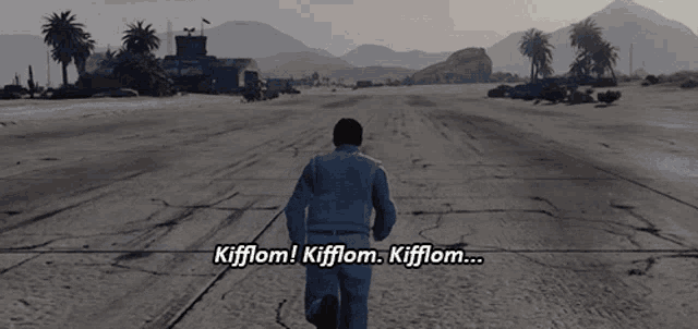 a video game scene with the words kifflom kifflom kifflom on the bottom