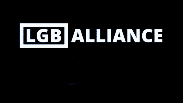 a logo for the lgb alliance with the heterosexual 's choice below it