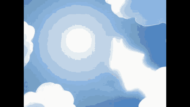 the sun shines brightly through the clouds in the blue sky