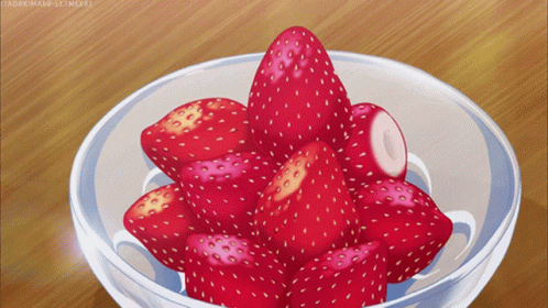Strawberries Anime GIF