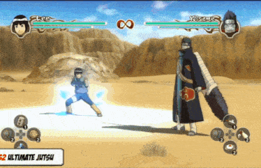 a screenshot of a video game with a character named kisame