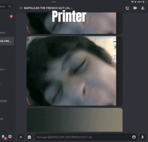 a screenshot of napolean the french guy lol on a phone screen