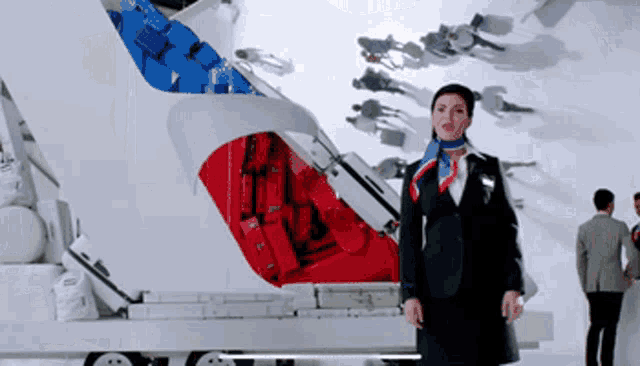 American Airlines Flight Attendant GIF - American Airlines Flight Attendant Airline GIFs