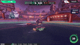 a man wearing glasses and headphones is watching a game on a screen that says analysis by sic play