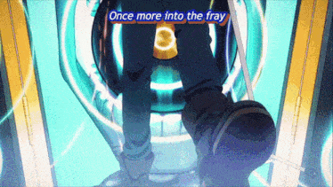 once more into the fray is written on a blue background