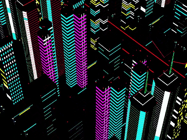 a computer generated image of a futuristic city at night