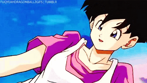 a cartoon of a girl in a pink shirt laying down .