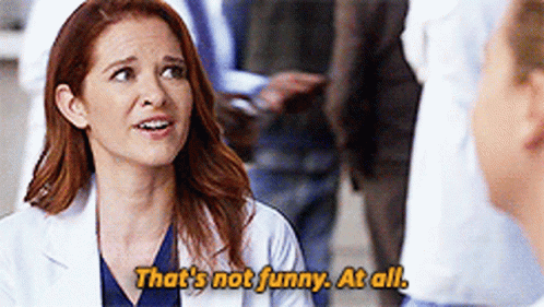 Greys Anatomy April Kepner GIF - Greys Anatomy April Kepner Thats Not Funny At All GIFs