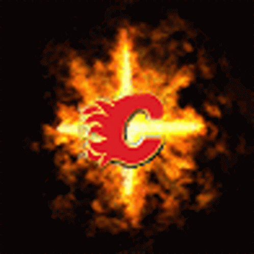 Calgary Flames Flames GIF - Calgary Flames Flames Go Flames Go GIFs