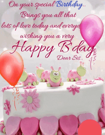 on your special birthday brings you all that lots of love today and every wishing you a very happy birthday dear sis .