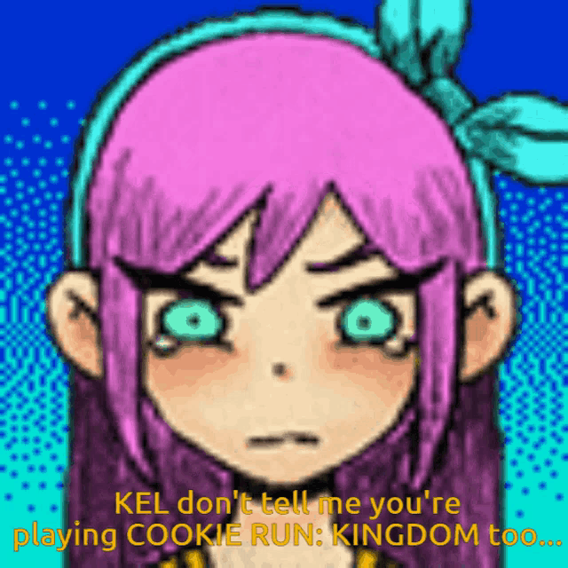 a drawing of a girl with pink hair and green eyes