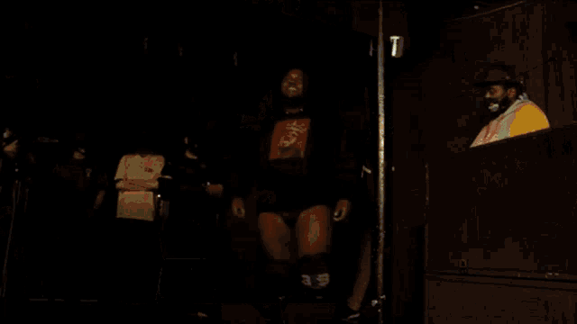 a wrestler named calvin tankman is standing in the ring