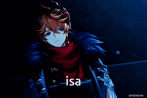 a cartoon character with the word isa on the bottom right