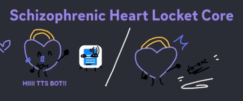 a poster for schizophrenic heart locket core