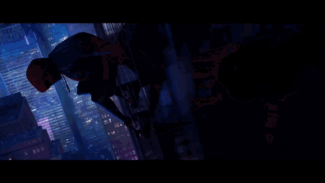 Spiderman Into The Spiderverse Leap Of Faith GIF - Spiderman Into The Spiderverse Leap Of Faith GIFs