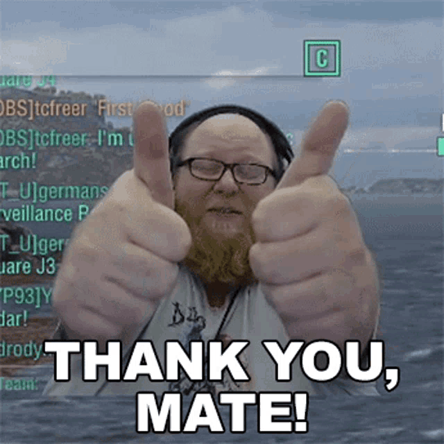 Thank You Mate Tcfreer GIF - Thank You Mate Tcfreer Thanks Mate GIFs