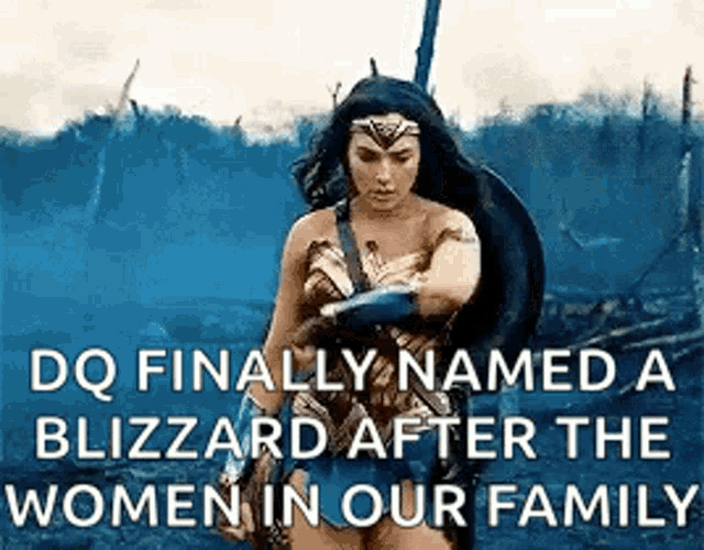 wonder woman is holding a shield and a sword in a scene from the movie wonder woman .