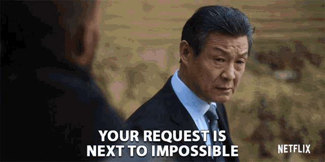 Your Request Is Next To Impossible James Saito GIF - Your Request Is Next To Impossible James Saito Tanaseda Hideki GIFs