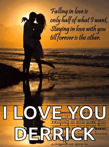 a couple kissing on a beach with the words " falling in love is only half of what i was "